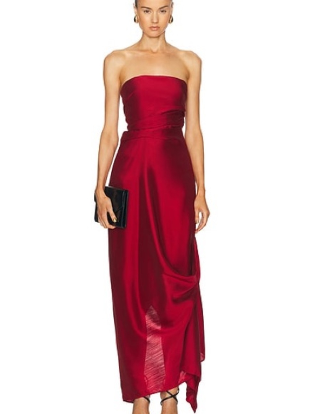 STAUD Caravaggio Rouge Dress - size 4 - NWT - *Defects*